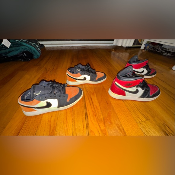 Nike Men’s Sneakers - Orange Black Red
